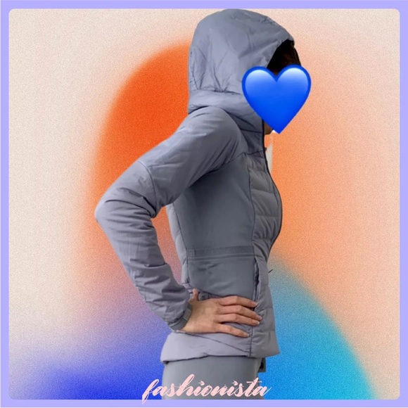 NWT Lululemon Down For It All Jacket Peri Purple Size 6 - Picture 3 of 9